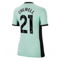 Dres Chelsea Ben Chilwell #21 Tretina pre Ženy 2023-24 Krátky Rukáv